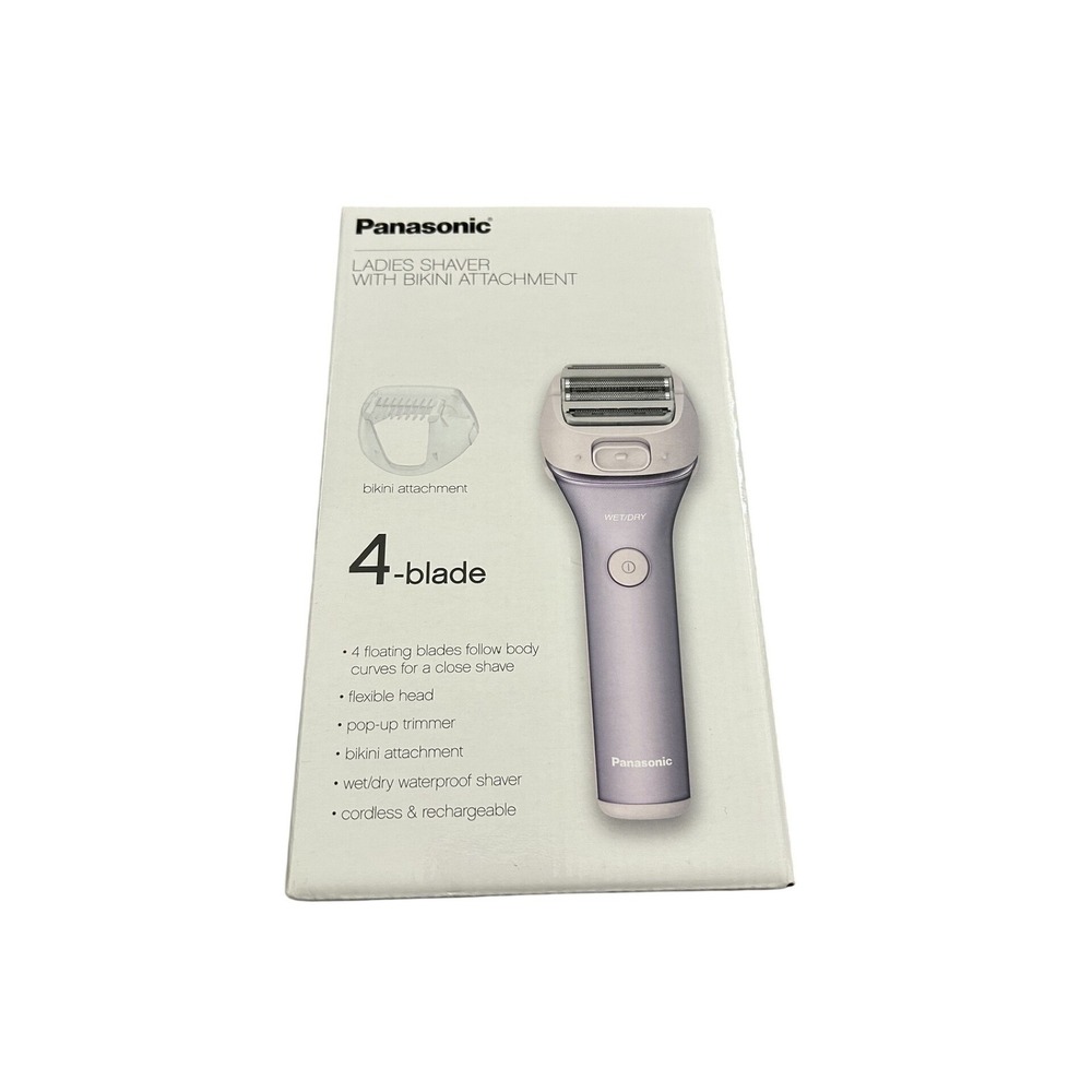 Panasonic Shaver Womens OS Purple NEW ES-AWL8A 4-Blade Wet/Dry Bikini Attachment